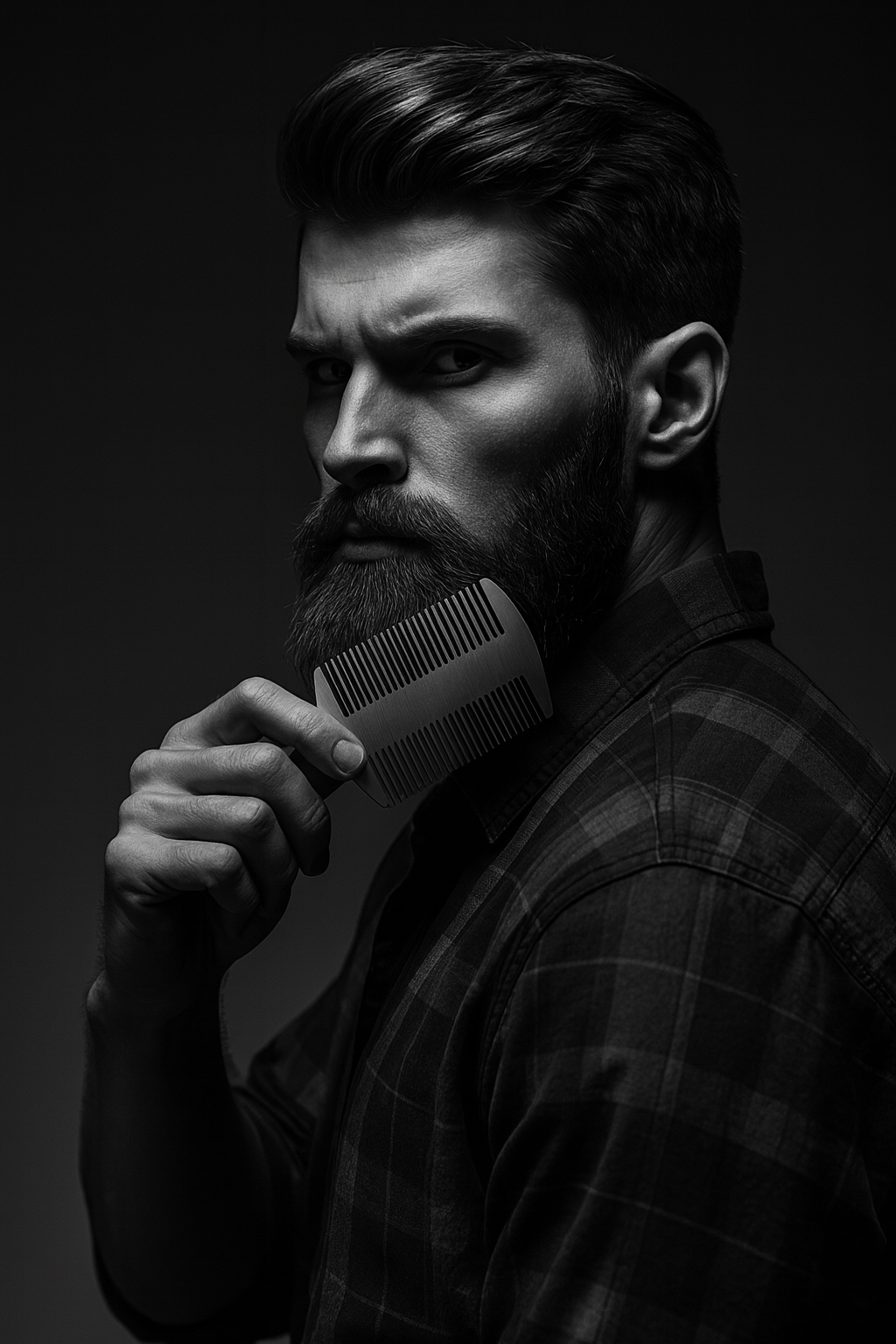 Polished Steel Styling Comb