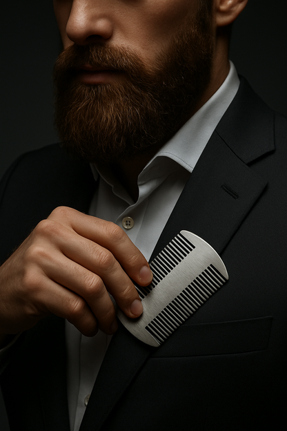 Polished Steel Styling Comb