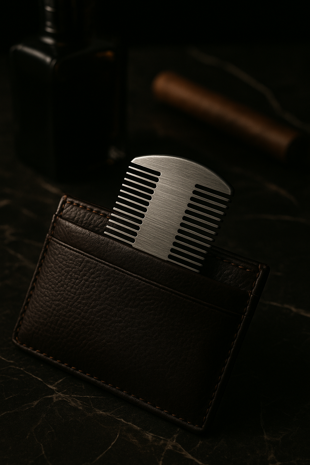 Polished Steel Styling Comb